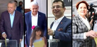 İmamoğlu, Yıldırım, Erdoğan ve Akşener oylarını kullandılar