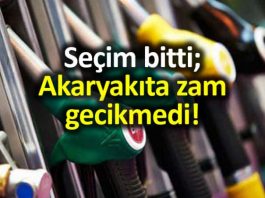 Seçim bitti zam geldi: Motorine 29 kuruş zam!