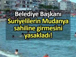 Suriyelilerin Mudanya sahiline girmesi yasaklandı!