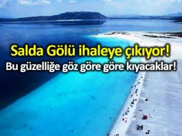 Salda Gölü ne yapılacak olan Millet Bahçesi ihaleye çıkıyor