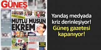 Güneş gazetesi kapanıyor: TürkMedya da kriz derinleşiyor!