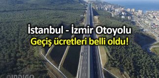 İstanbul - İzmir Otoyolu geçiş ücretleri: En ucuz araç 256 lira