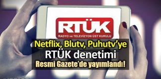 Netflix, Puhutv, BluTV gibi dijital yayınlara RTÜK denetimi!