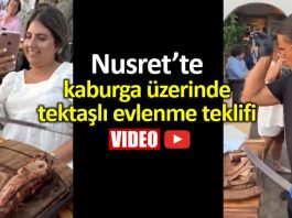 Nusret ilginç evlenme teklifi: Kaburga üzerinde tektaş
