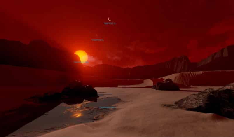 trappist-1 gezegenler nasıl görünüyor 360 derece