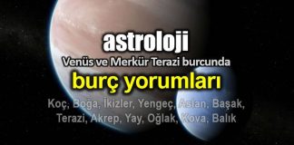 Astroloji: Venüs ve Merkür Terazi burcunda burç yorumları