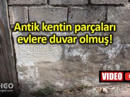 Denizli kale Tabae Antik Kenti tarihi eserler evlere duvar olmuş