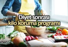 Diyet sonrası kilo koruma programı için temel yiyecekler
