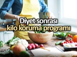 Diyet sonrası kilo koruma programı için temel yiyecekler