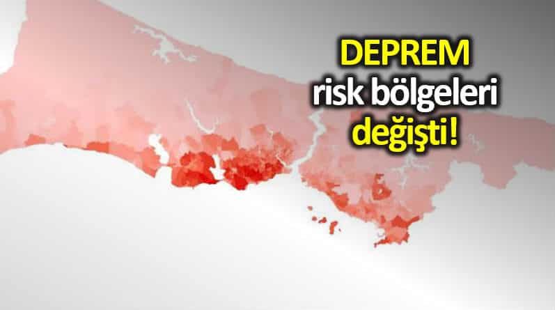 İstanbul Marmara Denizi yakın ilçelerinde deprem tehlikesi arttı! harita