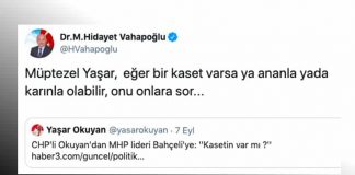 MHP hidayet Vahapoğlu Yaşar Okuyan şok sözler: Bahçeli nin kasedi varsa ya ananla ya da karınla olabilir