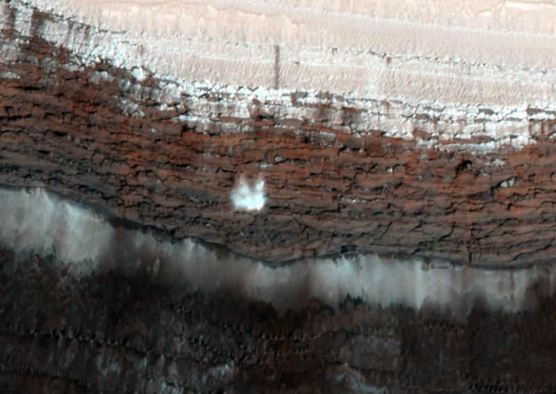 NASA, Mars'ta çığ görüntüleri
