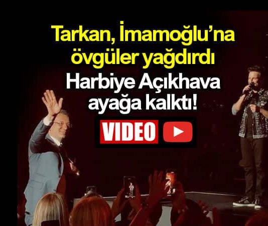 Tarkan Ekrem İmamoğlu ve Tunç Soyer konserde övgüler