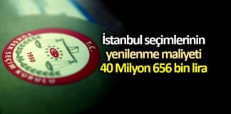 YSK: İstanbul seçimlerinin yenilenme maliyeti 40 Milyon lira