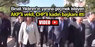 AKP milletvekili savaş binali yıldırım öne geçmek için CHP li Aydın Belediye Başkanı özlem Çerçiloğlu nu itti video