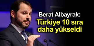 Berat Albayrak: Türkiye iş yapma endeksinde 10 sıra daha yükseldi