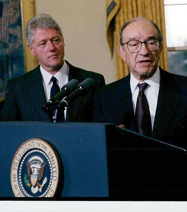 Bill Clinton ve Alan Greenspan