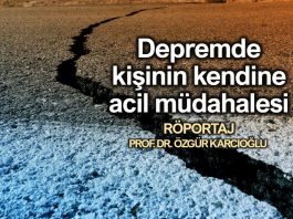 Depremde kişinin kendine acil müdahalesi - Prof. Dr. Özgür Karcıoğlu