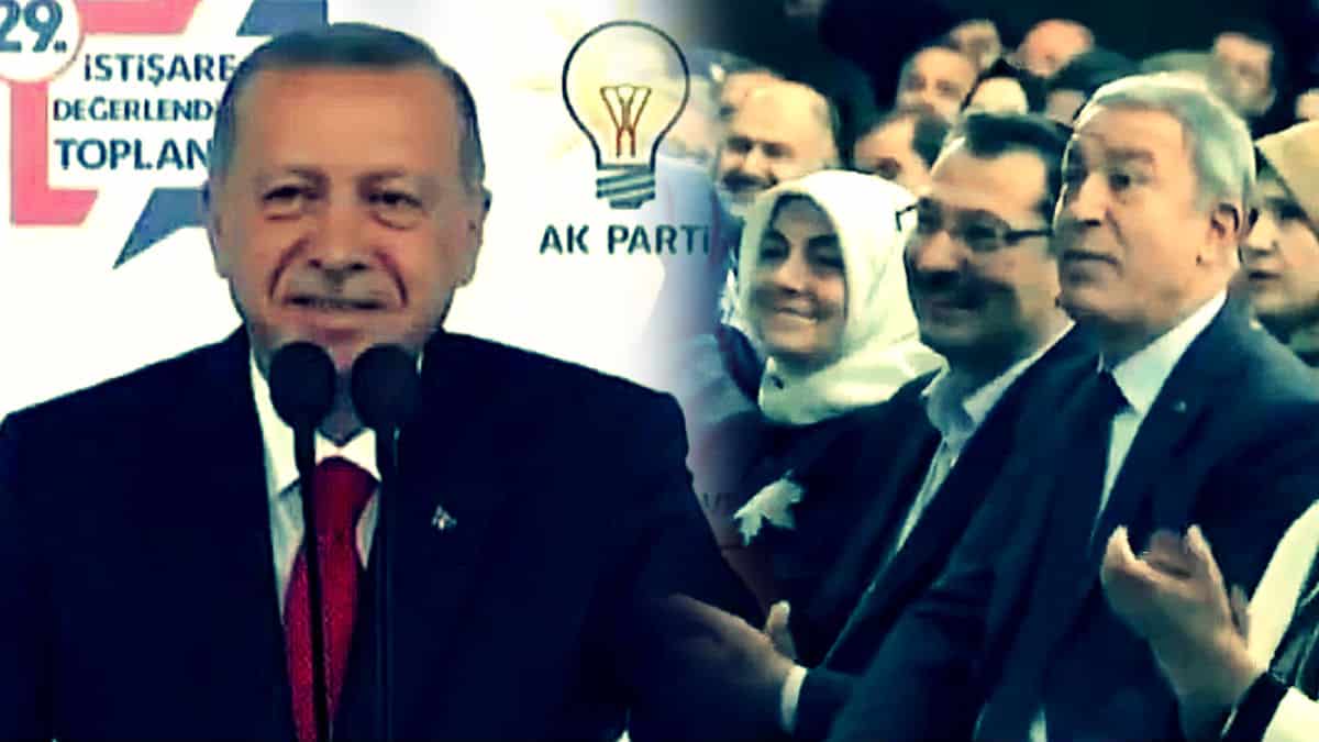 Erdoğan AK Parti yerine Refah Partisi dedi, Hulusi Akar uyardı