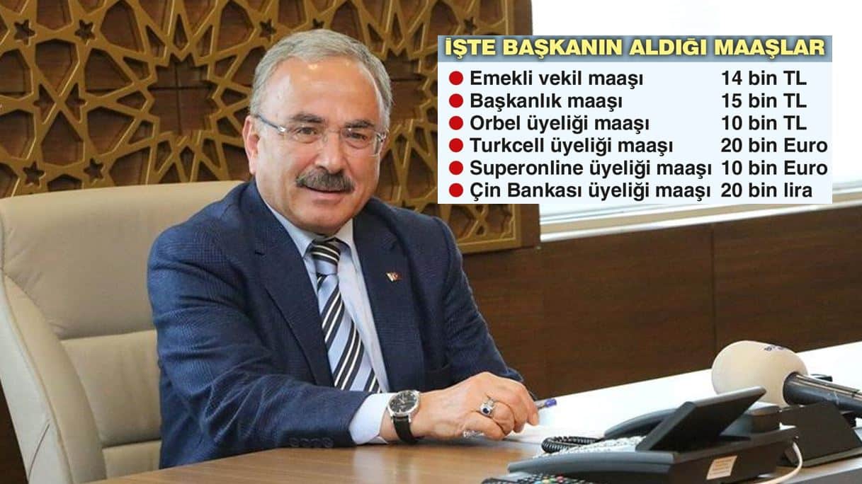 Ordu Belediye Başkanı Hilmi Güler 7 farklı maaş ile 250 bin lira aldığı iddia edildi