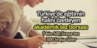 Akademik tez borsası: 7 bin 500 liraya tez 300 liraya ödev Akademik tez borsası: 7 bin 500 liraya tez parayla 300 liraya ödev
