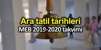 Ara tatil ne zaman? Milli Eğitim Bakanlığı (MEB) tarihleri açıkladı Ara tatil ne zaman? Milli Eğitim Bakanlığı (MEB) açıkladı