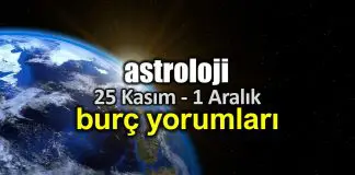 Astroloji: 25 Kasım – 1 Aralık 2019 haftalık burç yorumları Astroloji: 25 Kasım - 1 Aralık 2019 haftalık burç yorumları