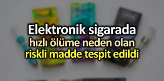 Elektronik sigara içindeki riskli madde tespit edildi: Vitamin E asetat Elektronik sigara içindeki riskli madde tespit edildi: Vitamin E asetat