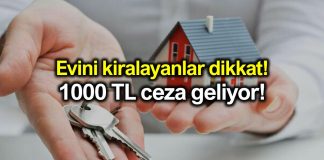 Türkiye de izni olmayan yabancıya ev kiralamaya kişi başı 1000 TL ceza