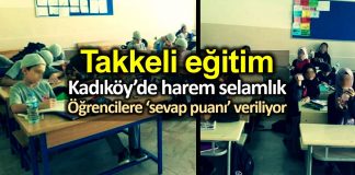 Kadıköy takkeli eğitim: Öğrencilere sevap puan kartı dağıtılıyor