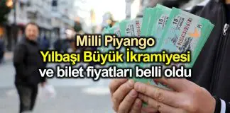 Milli Piyango yılbaşı büyük ikramiye; tam, yarım, çeyrek bilet fiyatı belli oldu Milli Piyango yılbaşı büyük ikramiye; tam, yarım, çeyrek bilet fiyatı belli oldu