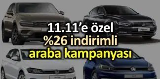 n11 araba kampanyası: 11.11 indirimi ile Volkswagen otomobiller n1 11.11 özel indirimli Volkswagen araba kampanyası 9 10 11 kasım