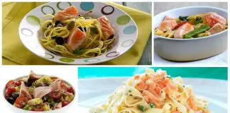 Somonlu makarna tarifleri: Spagetti, Tagliatelle, Penne, Alla Puttanesca Tadına doyamayacağınız Norveç somonlu Makarna tarifleri