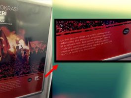 Taslak hali basılan 15 Temmuz afişleri sosyal medyada gündem oldu