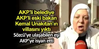 AKP’li belediye AKP’li eski Bakan Unakıtan’ın villasını yıktı AKP üsküdar Belediyesi eski Bakan kemal Unakıtan ın villasını yıktı