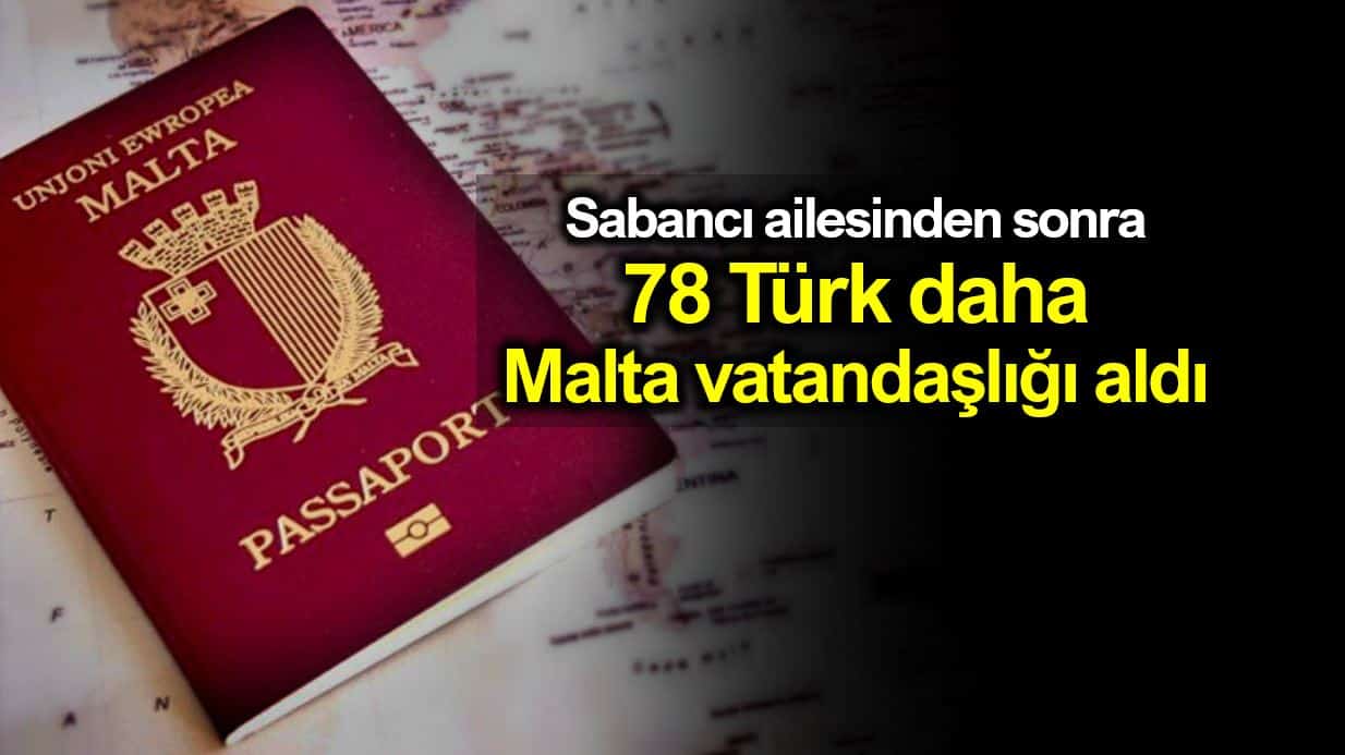 78 Türk iş insanı daha Malta vatandaşlığına geçti!