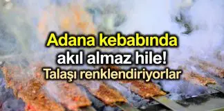 Adana kebabında akıl almaz hile: Talaşı renklendiriyorlar! Adana kebabında akıl almaz hile: Talaşı renklendiriyorlar!