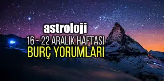 Astroloji: 16 – 22 Aralık 2019 haftalık burç yorumları Astroloji: 16 - 22 Aralık 2019 haftalık burç yorumları