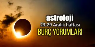 Astroloji: 23 – 29 Aralık 2019 haftalık burç yorumları Astroloji: 23 - 29 Aralık 2019 haftalık burç yorumları