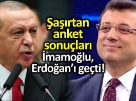 Cumhurbaşkanlığı seçim anketi: Ekrem İmamoğlu, Erdoğan ı geçti