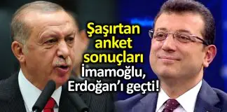 Cumhurbaşkanlığı seçim anketi: İmamoğlu, Erdoğan’ı geçti Cumhurbaşkanlığı seçim anketi: Ekrem İmamoğlu, Erdoğan ı geçti