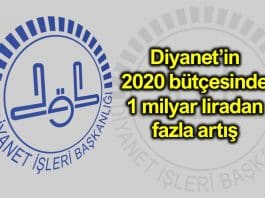 Diyanet 2019 yılında 10 milyar 445 milyon lira harcadı 2020 bütçesi 1 milyar liradan fazla artış ne kadar
