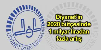 Diyanet 2019 yılında 10 milyar 445 milyon lira harcadı Diyanet 2019 yılında 10 milyar 445 milyon lira harcadı 2020 bütçesi 1 milyar liradan fazla artış ne kadar