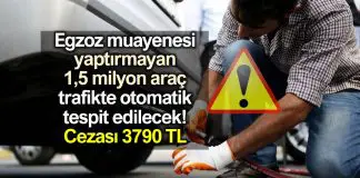 Egzoz muayenesi cezası 3790 TL! Trafikte otomatik tespit edilecek Egzoz muayenesi cezası 3790 TL! Trafikte otomatik tespit edilecek