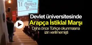 Kırıkkale Üniversitesi’nde Arapça İstiklal Marşı krizi Kırıkkale Üniversitesi Arapça İstiklal Marşı krizi