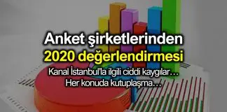 Anket şirketlerinden 2020 siyaseti için değerlendirmeler Anket şirketlerinden 2020 siyaseti için değerlendirmeler