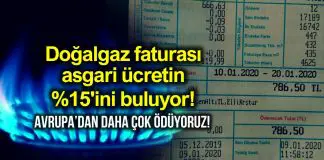 Doğalgaz faturası asgari ücretin yüzde 15’ini buluyor! Doğalgaz faturası asgari ücretin yüzde 15 buluyor!
