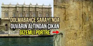 Dolmabahçe Sarayı’nda duvarın altında portre ve gazete küpürleri bulundu Dolmabahçe Sarayı duvarın altında portre ve gazete küpürleri bulundu