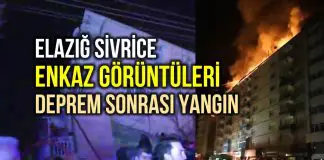 Elazığ Sivrice enkaz arama kurtarma görüntüleri gelmeye başladı