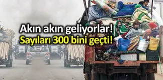 Türkiye sınırına göç edenlerin sayısı 300 bini geçti! İdlib den Türkiye sınırına göç edenlerin sayısı 300 bini geçti!